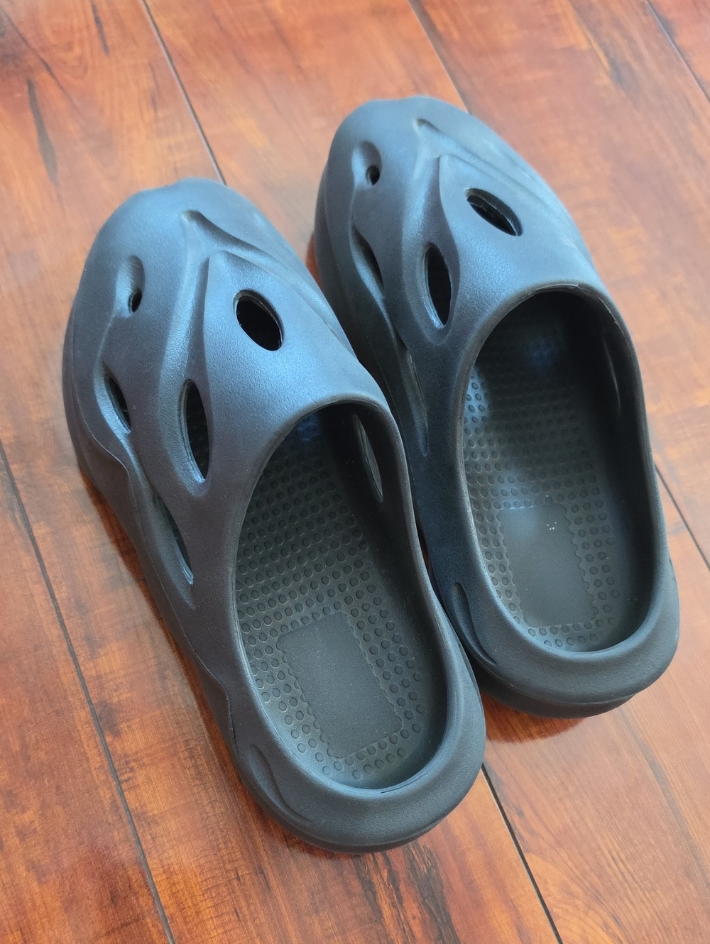 Kids Black Slip-On Foam Clog Shoes